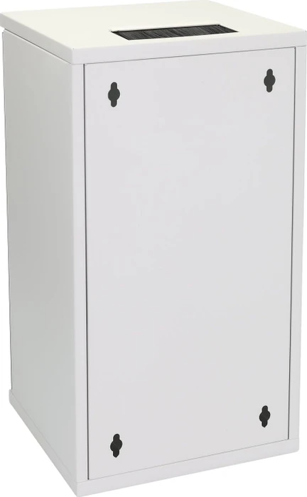 HMF Serverschrank 10", HMF 63400 12HE, Sicherheitsglastür, IP20, grau, 300mm tief