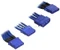 BitFenix Alchemy 4-Pin Molex auf 3x 4-Pin Molex 55cm, sleeved blau/blau Vorschaubild
