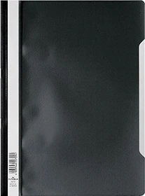Durable Sichthefter, A4, schwarz/transparent, 50er-Pack
