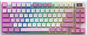 MSI FORGE GK600 TKL Wireless Violet, LEDs RGB, hot-swap, KKT Purple Star, USB/Bluetooth, DE (S11-43DEQ01-HH9)