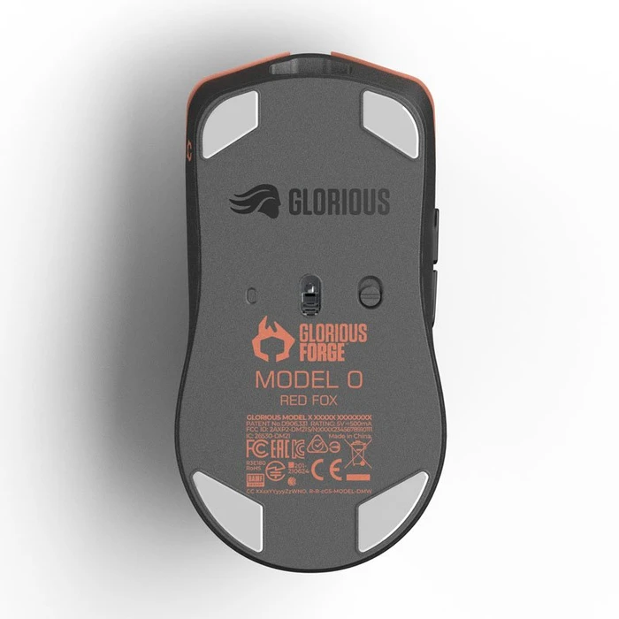 Glorious Model O Pro Wireless, Red Fox - Forge, USB