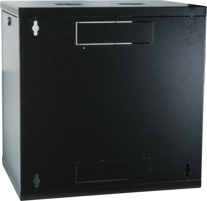 EFB Elektronik 19" Wandgehäuse 12HE, 1-teilig, fest, vormontiert, eigenbelüftet, Sicherheitsglastür, IP20, RAL 9005, 600mm tief