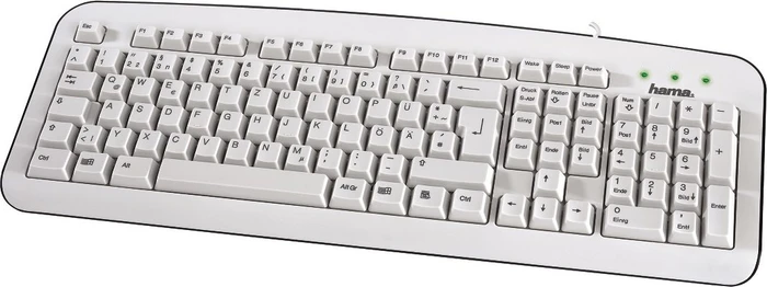 Hama K210 Basic Keyboard weiß, USB