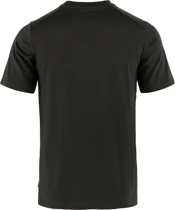 Fjällräven Abisko Wool Funktionsshirt kurzarm schwarz (Herren)