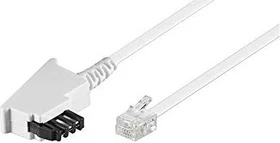 Wentronic TAE-F-Anschlusskabel (Universal-Pin Out) weiß, 10m