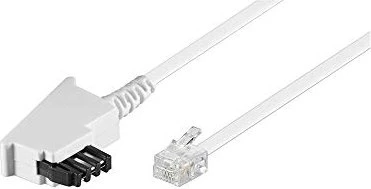 Wentronic TAE-F-Anschlusskabel (Universal-Pin Out) weiß, 10m