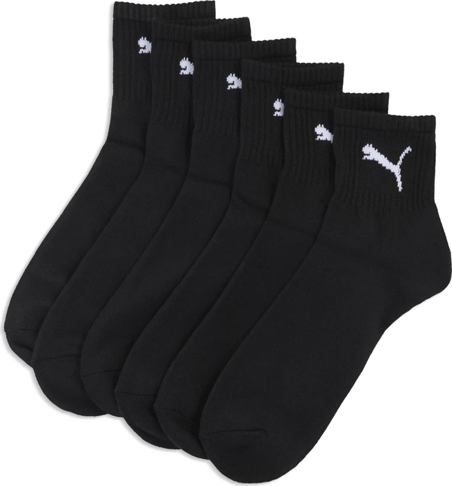 Puma Kurze Crew Socken schwarz, 3 Paare