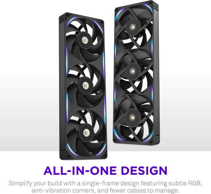 NZXT F Series F360X, schwarz, 3x 120mm