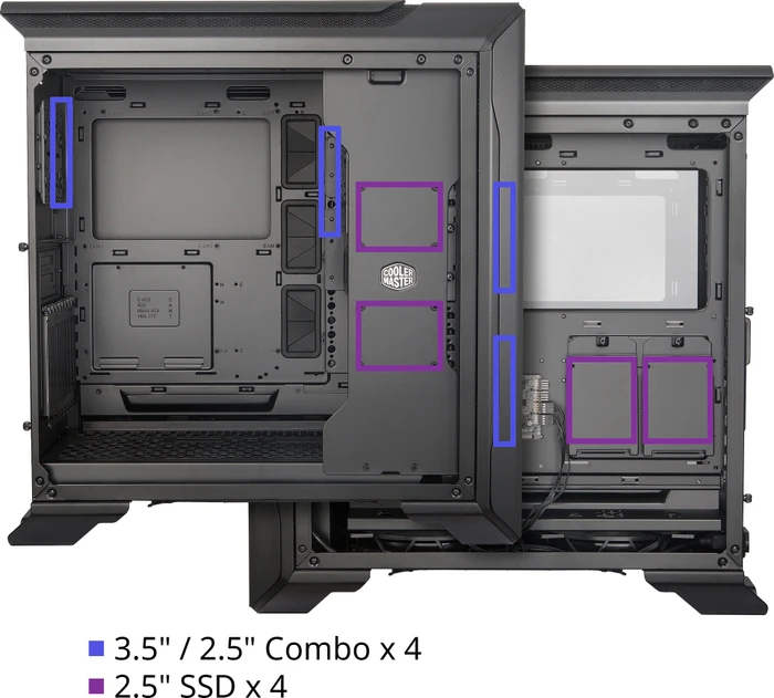 Cooler Master MasterCase SL600M Black Edition, Glasfenster