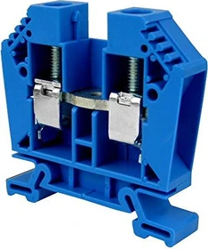 Weidmüller WDU 6 BL Durchgangs-Reihenklemme, Schraubanschluss, blau, 6 mm², 41 A, 800 V, Anzahl Anschlüsse: 2