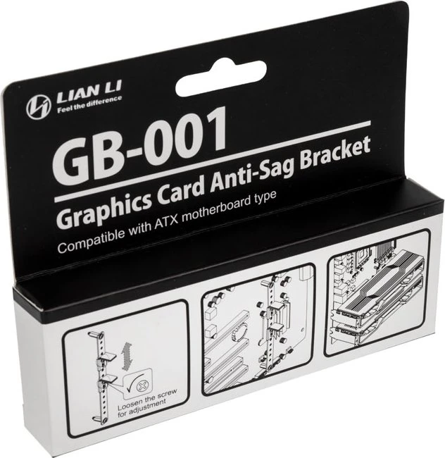 Lian Li GB-001, Grafikkartenhalter, schwarz