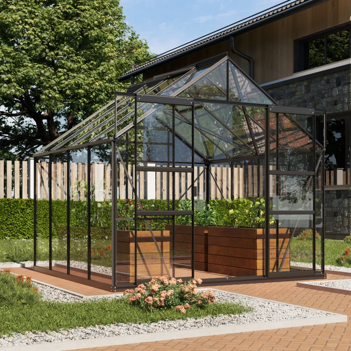 Vitavia Mars 6700 ESG 3mm Gewächshaus anthrazit