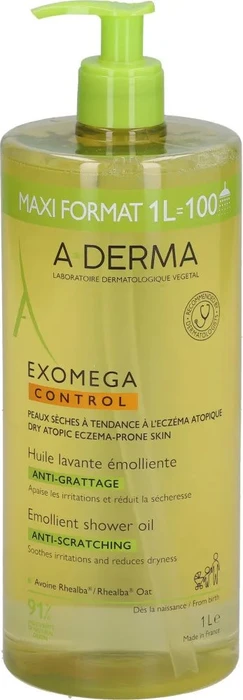 A-Derma Exomega Control Duschöl, 1l