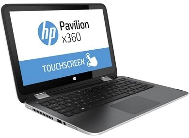 HP Pavilion x360 13-a051ng, Natural Silver, A8-6410, 4GB RAM, 500GB HDD, DE