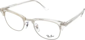 Ray-Ban RB5154 Clubmaster Optics 53mm polished white transparent