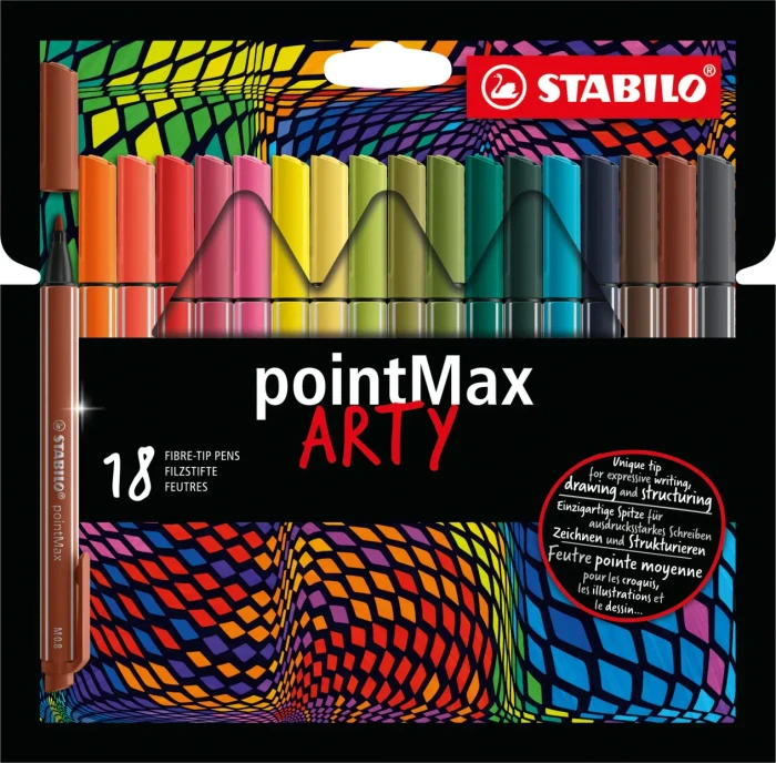 STABILO pointMax ARTY sortiert, 18er-Set, Etui