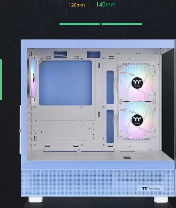 Thermaltake View 270 Plus TG ARGB Hydrangea Blue, blau, Glasfenster