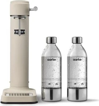 Aarke Carbonator III Trinkwassersprudler inkl. 2 Flaschen sand