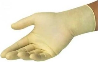 Abena Latex Einweghandschuhe M transparent, 100 Stück