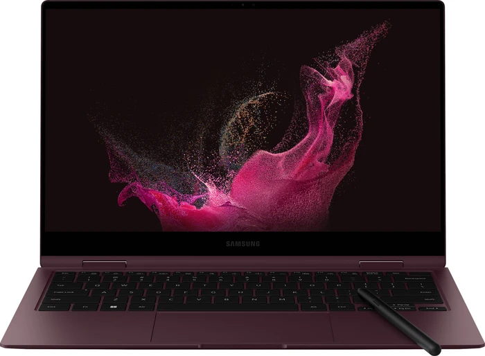 Samsung Galaxy Book2 Pro 360 13, Burgundy, Core i5-1240P, 8GB RAM, 256GB SSD, DE