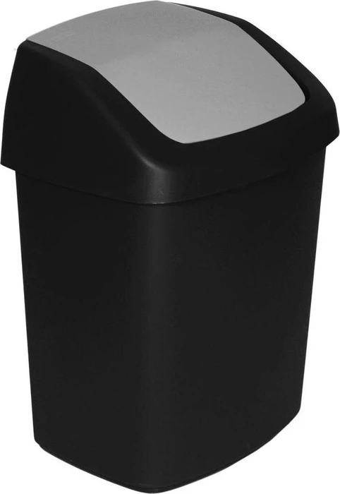 Curver Swing-Top 15l schwarz grau