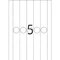 Herma Ordneretiketten, 38x297mm, weiß, 25 Blatt (125 Etiketten) Vorschaubild