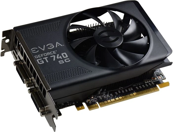 EVGA GeForce GT 740 SuperClocked, 4GB GDDR5, 2x DVI, Mini HDMI