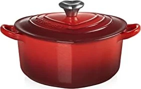 Le Creuset Gusseisen Herzbräter mit Herzknopf 1.9l kirschrot
