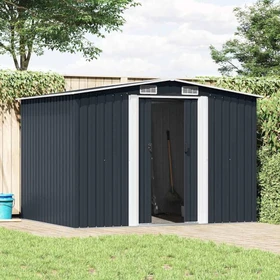vidaXL Metall Gerätehaus 257x205cm anthrazit
