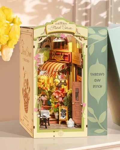 Rolife Book Nook Floral Corner