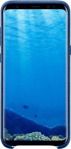 Samsung EF-XG955AL Alcantara Cover für Galaxy S8+ blau