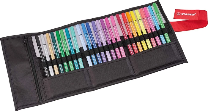 STABILO Pen 68 Arty Edition Rollerset sortiert, 25er-Set, Etui