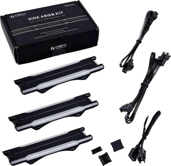 Lian Li Side ARGB Kit für Lian Li GA ll Trinity Performance 360 AIO/Lian Li Uni Fan P28, LED-Streifen, schwarz