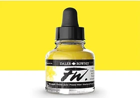Daler Rowney FW Acrylic Ink process yellow, 29.5ml