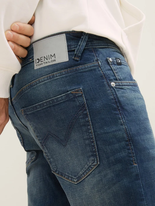 Tom Tailor Piers Slim Jeans Jeans dark stone wash denim (Herren)