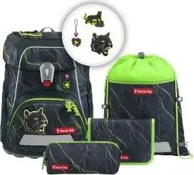 Step by Step Fit Danger Cat Chiko Schultaschen-Set, 5-tlg.