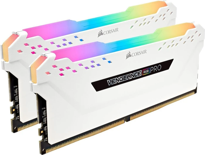 Corsair Vengeance RGB PRO weiß UDIMM 32GB Kit, DDR4-2666, CL16-18-18-36