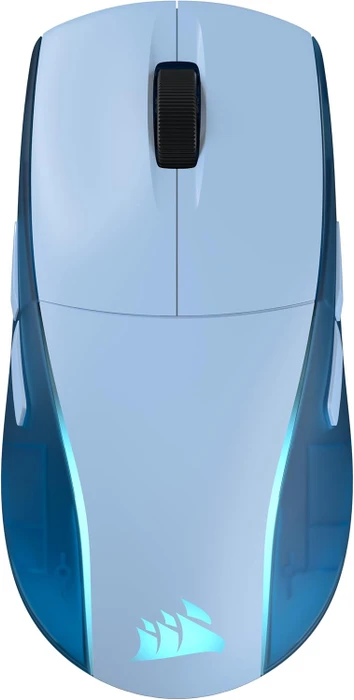 Corsair M75 WIRELESS Lightweight RGB Gaming Mouse for Mac, Glacial Blue, USB/Bluetooth