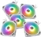Bitspower Notos 120 Fan Digital RGB weiß, 120mm, 5er-Pack Vorschaubild