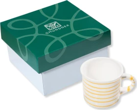 Gmundner Keramik Gelbgeflammt Kaffeetasse im Karton 240ml