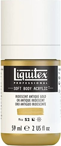 Liquitex Professional Soft Body Acrylic iridescent antique gold, 59ml