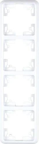 uniTEC MONTREAL Serie 502 Abdeckrahmen 4-fach, ultraweiß