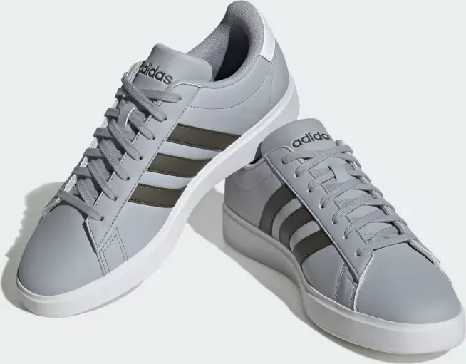 adidas Grand Court 2.0 halo silver/shadow olive/cloud white