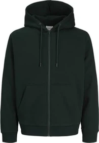 Jack & Jones Einfarbig Zip Hoodie scarab (Herren)