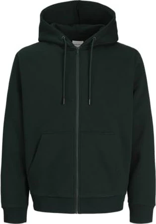 Jack & Jones Einfarbig Zip Hoodie scarab (Herren)