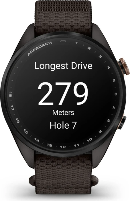 Garmin Approach S72 43mm carbon gray-heritage bronze dlc titanium/pebble grey
