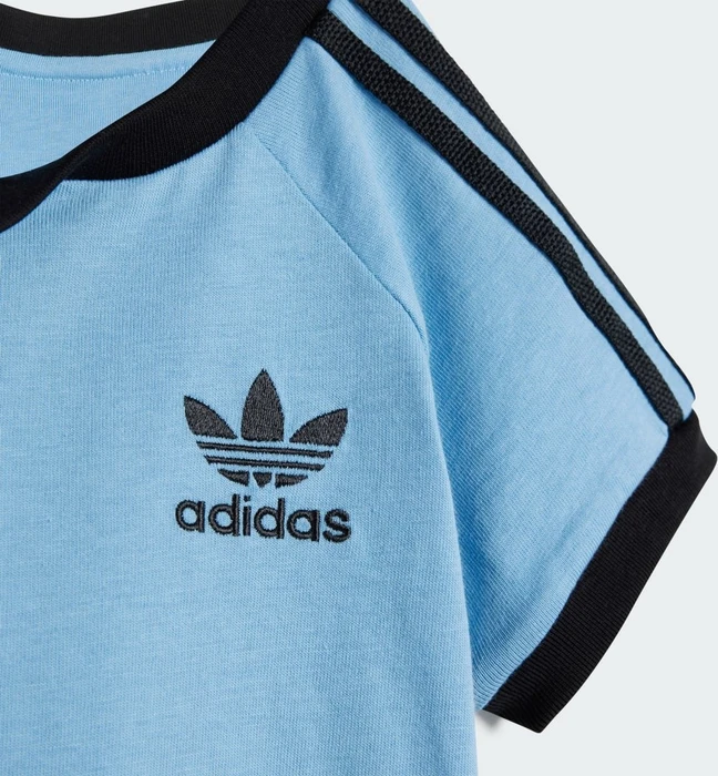 adidas 3-Streifen T-Shirt kurzarm ash blue (Junior)