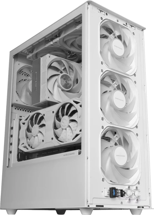 Mars Gaming MC-T800 White, Glasfenster