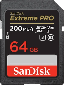 SanDisk Extreme PRO R200/W90 64GB, UHS-I U3, Class 10
