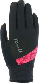 Roeckl Waldau Fahrradhandschuhe black/coral (Damen)